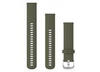 Garmin 010-12924-11, Garmin Silikon Schnellwechsel Armband 20mm, moosgrün