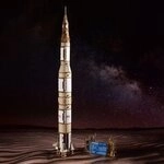 Eurotops Holzmodell Saturn-Rakete V 51920
