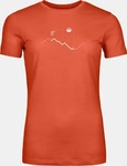Ortovox 84083-23501-L, Ortovox Damen 150 Cool Peak Focus T-Shirt (Gr&ouml;&szlig;e L, rot)