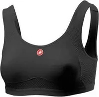 Castelli 4518550-10-XL, Castelli Damen Rosso Corsa Sport BH (Gr&ouml;&szlig;e XL, schwarz)