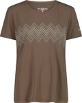CMP 38T6656-Q957-EU 46, CMP Print Damen T-Shirts braun Gr&ouml;&szlig;e XXL Trekking