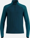 Odlo 315652-20417-XL, Odlo Zeroweight Warm 1/2 Zip Herren Laufshirts blau Gr&ouml;&szlig;e XL