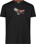 CMP 30T5057-20UV-EU 46, CMP Print Funktions Herren T-Shirts schwarz Gr&ouml;&szlig;e S