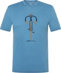Super.Natural SNMP01187-54I-XL, Super.Natural Vintage Bike Herren T-Shirts blau