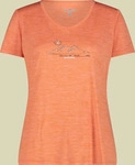 CMP 39T6136-C697-EU 36, CMP Melange Print Damen T-Shirts orange Gr&ouml;&szlig;e XS Trekking