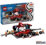 LEGO City 60443 F1 Boxenstopp mit Boxencrew und Ferrari Flitzer 60443
