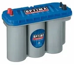 Optima Blue Top BT DC - 5.5, 12V 75Ah, AGM Zyklenfest, Spiralcell Technologie