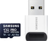 Samsung PRO Ultimate microSD-Speicherkarte mit USB-Kartenleser – 128 GB Blau
