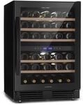 Klarstein Vinovilla 50 Duo Zweizonen-Weink&uuml;hlschrank 153l 51 Fl. 3-Farben Glast&uuml;r