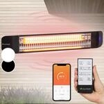 Blumfeldt Smartwave Infrarot-Heizstrahler Carbonr&ouml;hre 2400W WiFi Appsteuerung