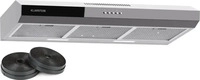 Klarstein 10045595, Klarstein Contempo 90 Unterbau-Dunstabzugshaube 90cm 200m&sup3;/h LED