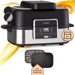Klarstein Combo Air Grill-Hei&szlig;luftfritteuse 5 Programme 1500 Watt 4,5 L...