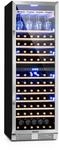 Klarstein Vinovilla Grande 165 Built-in Duo Weink&uuml;hlschrank 425l 165Fl. Glast&uuml;r