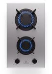 Klarstein Goldflame Gaskochfeld 2-flammig Messing-Brenner Edelstahl 10045622