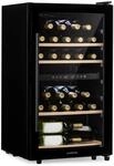 Klarstein Barossa 34 Duo Weink&uuml;hlschrank 34 Fl 80 Ltr 2 Zonen Touch-Steuerung
