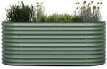 Blumfeldt High Grow Hochbeet mit 200 x 80 x 100 cm aus Stahl-Wellblech einfacher