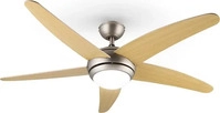 Klarstein 10048081, Klarstein Bolero Deckenventilator mit Licht | 132 cm | 35 W 