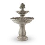 Blumfeldt Vogelsbrunn Springbrunnen 60x90cm 3W Solar Akku Beton-Optik 10029039