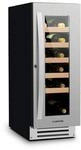 Klarstein Vinovilla Weink&uuml;hlschrank 50l / 20 Flaschen Glast&uuml;r Edelstahl 10032037