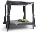 Blumfeldt Senator Lounge Gartenliege 188x208x205cm Sonnendach Polyester Stahl