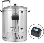 Klarstein Brauheld Pro Maischekessel 3300W 70L 30-100&deg;C Umw&auml;lzpumpe Edelstahl