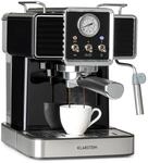 Klarstein Gusto Classico Espressomaker 1350 Watt 20 Bar Druck 1,5 Liter 10035564