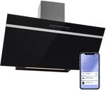 Klarstein Ava 90 Dunstabzugshaube 90cm Wandhaube WiFi A++ 585m&sup3;/h Touch 10041168