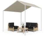 blumfeldt La Rochelle Gazebo Schr&auml;gdach UV 50+ Aluminium Polyester 10040099