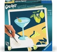 Ravensburger 25561, Ravensburger Puzzle Malen nach Zahlen - CreArt - Mocktail Zitrone