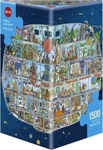 Heye Cartoon Triangular - Spaceship 1500 Teile Puzzle Heye-29841
