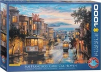Eurographics Eugene Lushpin - San Francisco, Cable Car Heaven 1000 Teile Puzzle