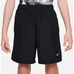 NIKE B NK DF MULTI WVN SHORT 010 BLACK/WHITE, 010 BLACK/WHITE, XS