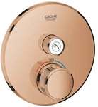 Grohe 29118DA0, GROHE Thermostat Grohtherm SmartControl 29118 FMS rund 1 ASV warm