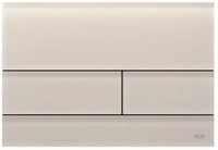 TECE TECEsquare II WC-Bet&auml;tigungsplatte Zweimengentechnik, Glas sandbeige satiniert,