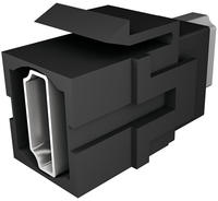 BACHMANN HDMI Keystone Modul Buchse schwarz, 918.041