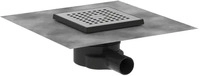 hansgrohe RainDrain Point Komplettset Punktablauf 150/150 Edelstahl geb&uuml;rstet,