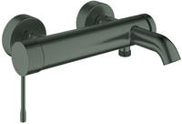 GROHE EH-Wannenbatterie Essence 25250_1 Wandmontage hard graphite geb&uuml;rstet,