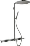 AXOR 27984330, AXOR ShowerSolutions Showerpipe mit Thermostat 800 und Kopfbrause 350