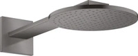AXOR 35284340, AXOR ShowerSolutions Kopfbrause 250 1jet mit Brausearm Brushed Black