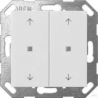 Gira Taster Wippe 2f Pfeile OneKNX System 55 Reinwei&szlig; m [517427], 5174 27