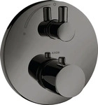 AXOR 38700330, AXOR Uno Thermostat Unterputz mit Absperrventil Polished Black Chrome,