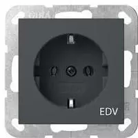 Gira SCHUKO-Steckd. Aufdruck EDV System 55 Anthrazit [445828], 4458 28