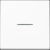 JUNG HOME Taster 1fach, mit Lichtleiter, Duroplast, Serie A, alpinwei&szlig; BT A 17101 WW