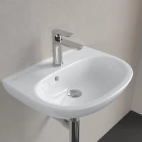 Villeroy & Boch O.novo Handwaschbecken, 500 x 380 x 160 mm, mit &Uuml;berlauf, Wei&szlig;