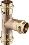 Viega Sanpress-T-St&uuml;ck, d1 28, d2 15, d3 28 Rotguss oder Siliziumbronze Modell 2218,