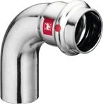 Viega Prestabo-Bogen 90 Grad, d 42mm Stahl unlegiert, verzinkt Modell 1116.1, 558246