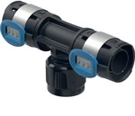 Geberit FlowFit &Uuml;bergangs-T-St&uuml;ck mit MasterFix, Durchgang, DN 12 / 15 / 12,