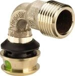 Viega Raxofix-&Uuml;bergangsbogen 90 Grad, d 20mm, R 3/4 Siliziumbronze Modell 5314,
