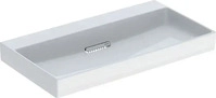 Geberit 505.037.00.1, Geberit ONE Waschtisch CleanDrain: 90x48cm, Hahnloch=ohne,