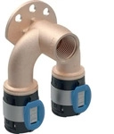 Geberit FlowFit Doppelanschlusswinkel 90&deg;, DN 12 / 15 / 12, 620.830.00.1